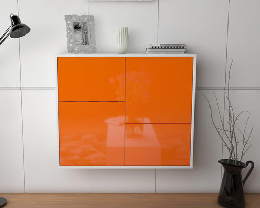 Sideboard Fremont, Orange, hängend (92x79x35cm)