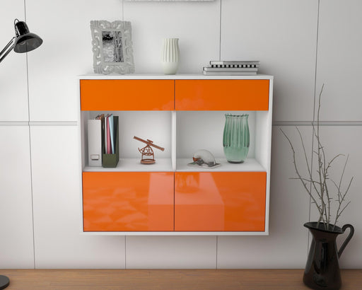 Sideboard Mobile, Orange, hängend (92x79x35cm)
