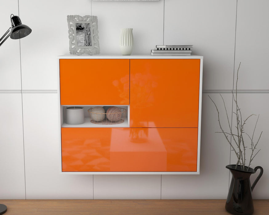 Sideboard Santa Clarita, Orange, hängend (92x79x35cm)