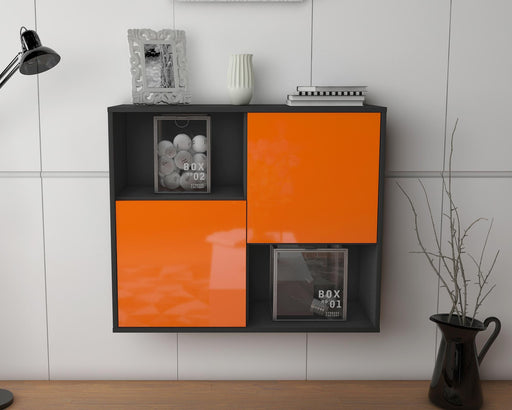 Sideboard Modesto, Orange, hängend (92x79x35cm)