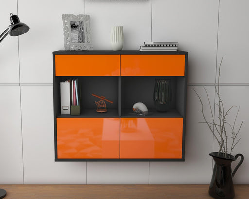 Sideboard Mobile, Orange, hängend (92x79x35cm)