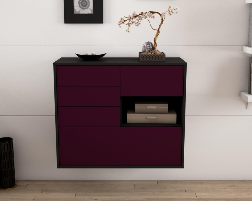 Sideboard Knoxville, Lila, hängend (92x79x35cm)