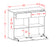 Sideboard Mobile, Beton, hängend (92x79x35cm)