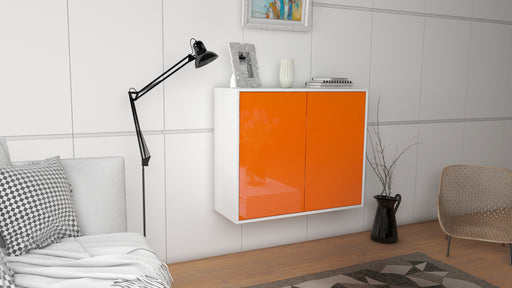 Sideboard Hialeah, Orange, hängend (92x79x35cm)