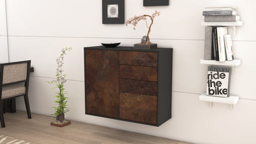 Sideboard Tacoma, Rost, hängend (92x79x35cm)
