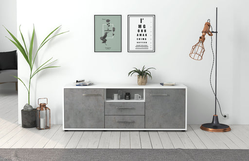 Lowboard Ameriga, Beton Studio ( 136x49x35cm) - Dekati GmbH