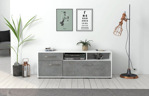 Lowboard Amisa, Beton Studio ( 136x49x35cm) - Dekati GmbH