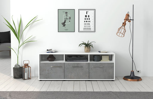 Lowboard Andrina, Beton Studio ( 136x49x35cm) - Dekati GmbH
