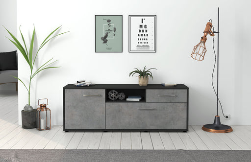 Lowboard Amila, Beton Studio (136x49x35cm) - Dekati GmbH