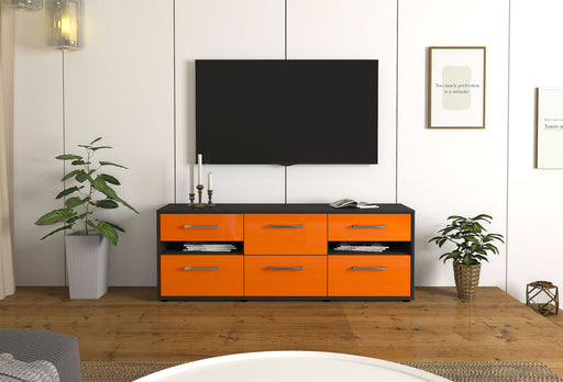 Lowboard Andrea, Orange Studio (136x49x35cm) - Dekati GmbH