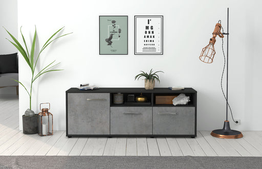 Lowboard Angelina, Beton Studio (136x49x35cm) - Dekati GmbH
