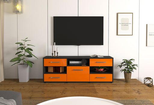 Lowboard Annina, Orange Studio (136x49x35cm) - Dekati GmbH