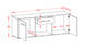 Lowboard Anella, Beton Maß ( 136x49x35cm) - Dekati GmbH