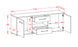 Lowboard Antonella, Beton Maß (136x49x35cm) - Dekati GmbH