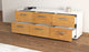 Lowboard Alva, Walnuss Offen ( 136x49x35cm) - Dekati GmbH