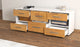 Lowboard Anni, Walnuss Offen ( 136x49x35cm) - Dekati GmbH