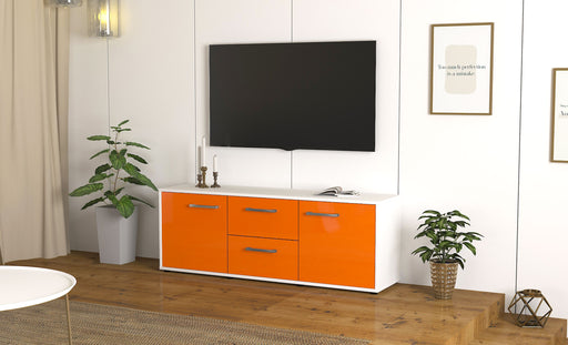 Lowboard Alma, Orange Front ( 136x49x35cm) - Dekati GmbH