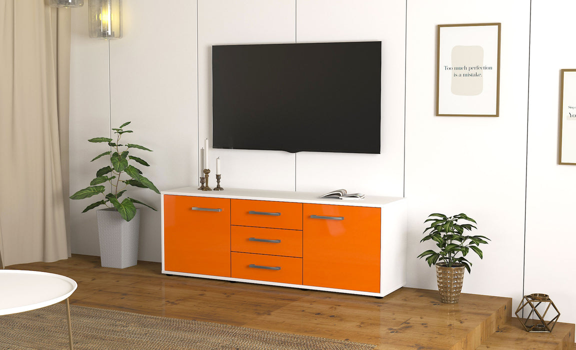 Lowboard Ameline, Orange Front ( 136x49x35cm) - Dekati GmbH