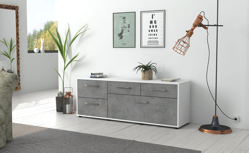 Lowboard Anais, Beton Front ( 136x49x35cm) - Dekati GmbH