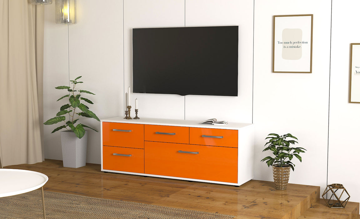 Lowboard Anais, Orange Front ( 136x49x35cm) - Dekati GmbH