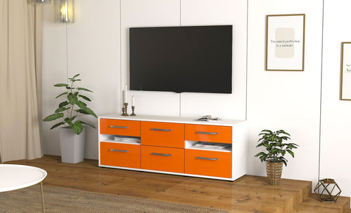 Lowboard Andrea, Orange Front ( 136x49x35cm) - Dekati GmbH