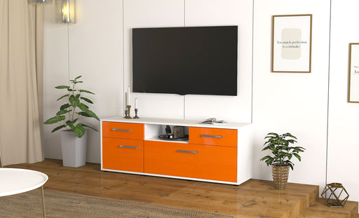 Lowboard Anita, Orange Front ( 136x49x35cm) - Dekati GmbH