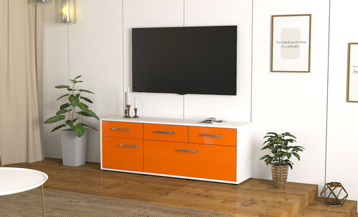 Lowboard Anjelika, Orange Front ( 136x49x35cm) - Dekati GmbH
