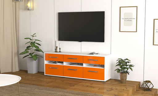 Lowboard Annalena, Orange Front ( 136x49x35cm) - Dekati GmbH