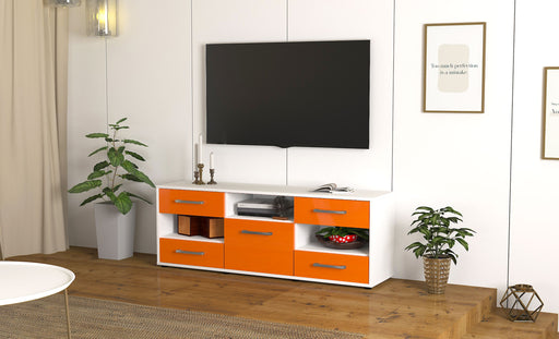 Lowboard Annina, Orange Front ( 136x49x35cm) - Dekati GmbH