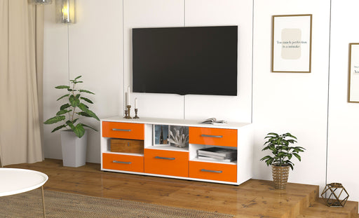 Lowboard Annunziata, Orange Front ( 136x49x35cm) - Dekati GmbH