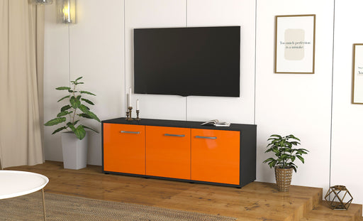 Lowboard Allegra, Orange Front (136x49x35cm) - Dekati GmbH