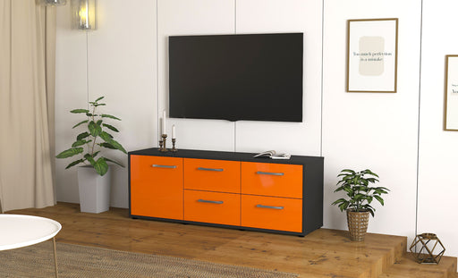 Lowboard Aloisia, Orange Front (136x49x35cm) - Dekati GmbH