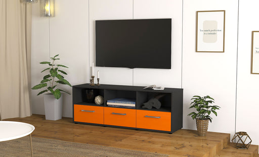 Lowboard Amalia, Orange Front (136x49x35cm) - Dekati GmbH