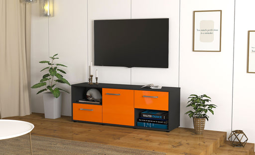 Lowboard Ambra, Orange Front (136x49x35cm) - Dekati GmbH
