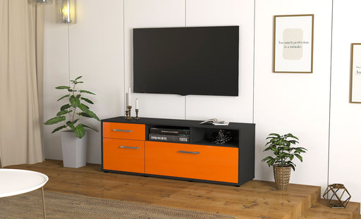 Lowboard Amisa, Orange Front (136x49x35cm) - Dekati GmbH