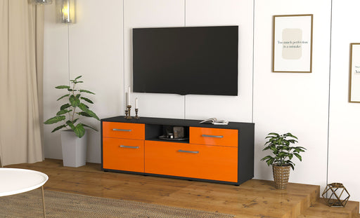 Lowboard Anita, Orange Front (136x49x35cm) - Dekati GmbH