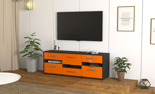 Lowboard Annalisa, Orange Front (136x49x35cm) - Dekati GmbH
