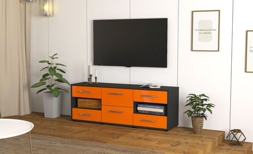 Lowboard Anni, Orange Front (136x49x35cm) - Dekati GmbH
