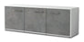 Lowboard Allegra, Beton Seite ( 136x49x35cm) - Dekati GmbH