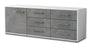 Lowboard Amedea, Beton Seite ( 136x49x35cm) - Dekati GmbH