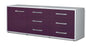 Lowboard Amedea, Lila Seite ( 136x49x35cm) - Dekati GmbH