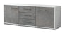 Lowboard Ameline, Beton Seite ( 136x49x35cm) - Dekati GmbH