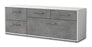 Lowboard Anais, Beton Seite ( 136x49x35cm) - Dekati GmbH