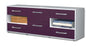 Lowboard Anni, Lila Seite ( 136x49x35cm) - Dekati GmbH