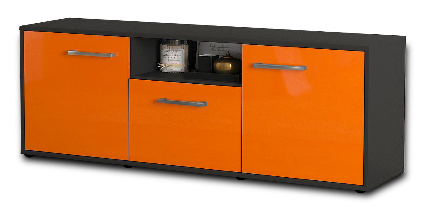 Lowboard Andreana, Orange Seite (136x49x35cm) - Dekati GmbH