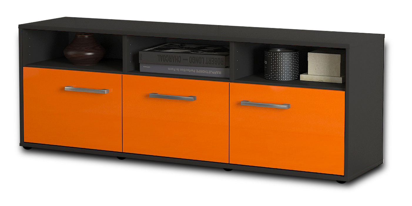 Lowboard Andrina, Orange Seite (136x49x35cm) - Dekati GmbH
