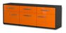 Lowboard Angela, Orange Seite (136x49x35cm) - Dekati GmbH