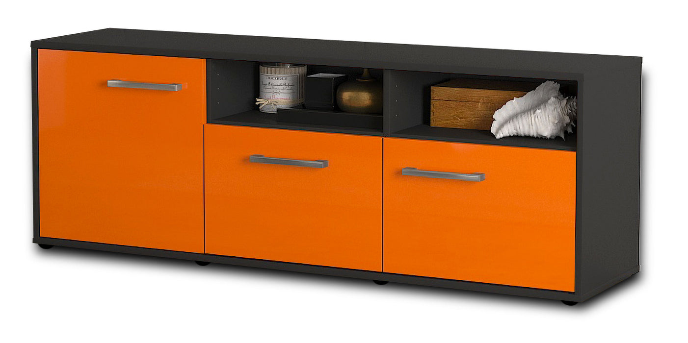Lowboard Angelina, Orange Seite (136x49x35cm) - Dekati GmbH