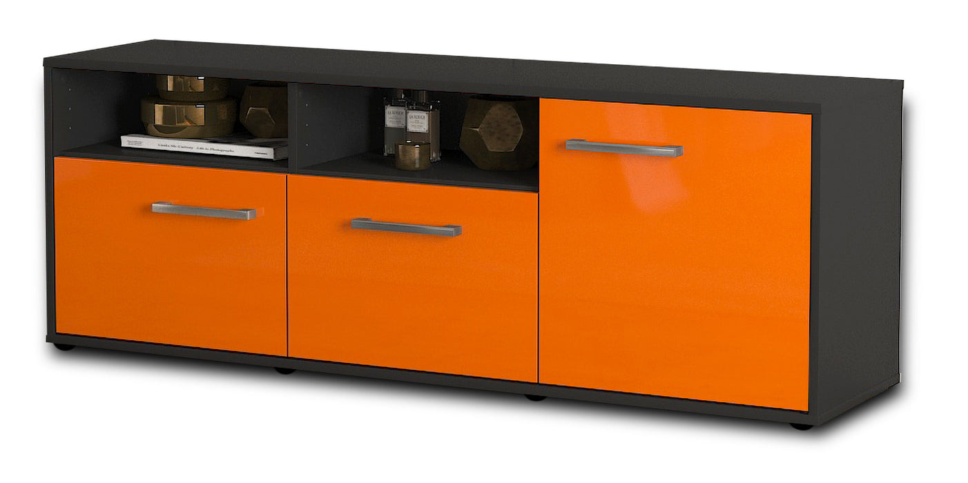 Lowboard Anina, Orange Seite (136x49x35cm) - Dekati GmbH