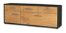 Lowboard Anjelika, Eiche Seite (136x49x35cm) - Dekati GmbH